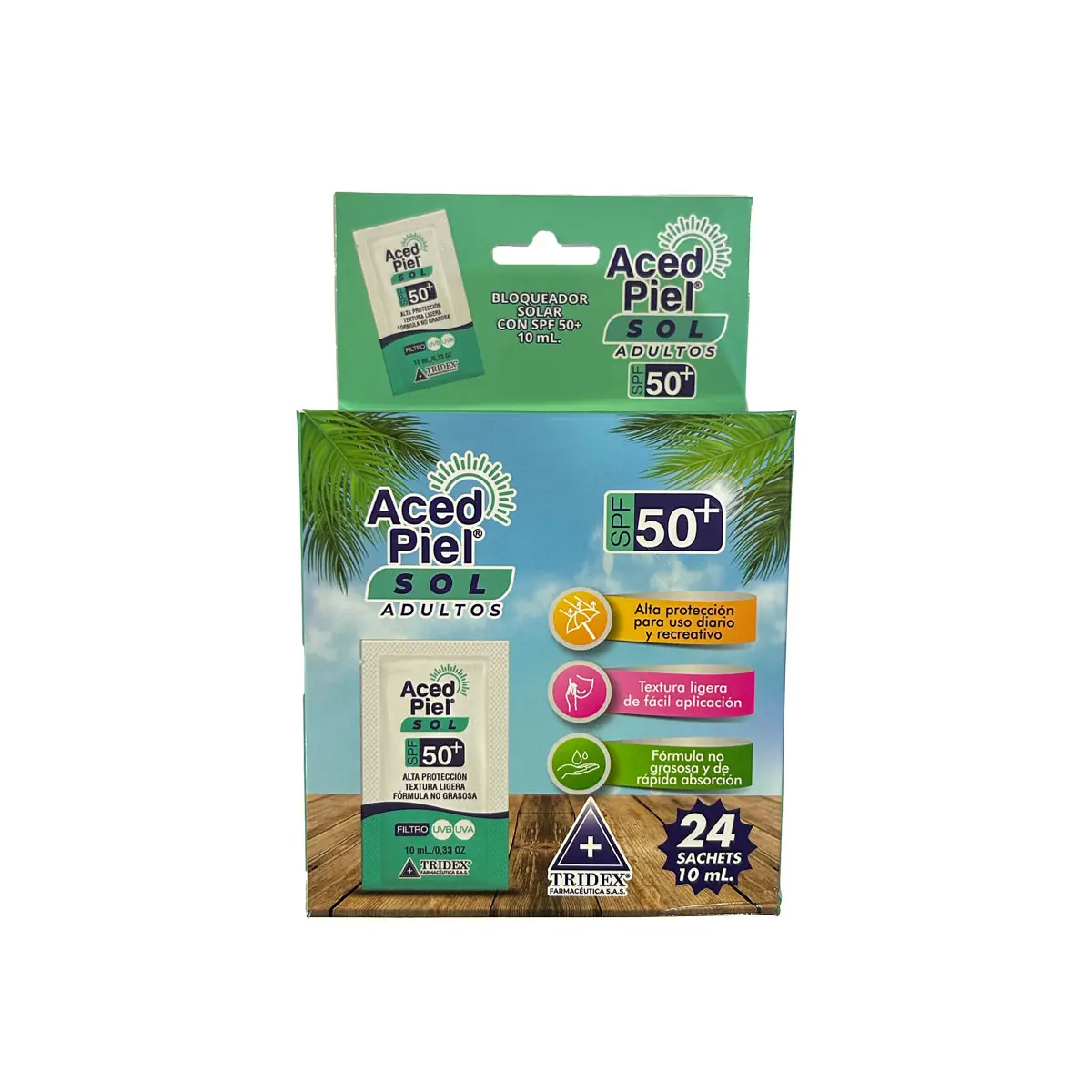 ACED PIEL  PROTECTOR SOLAR SPF 50+ * 24 S/SX