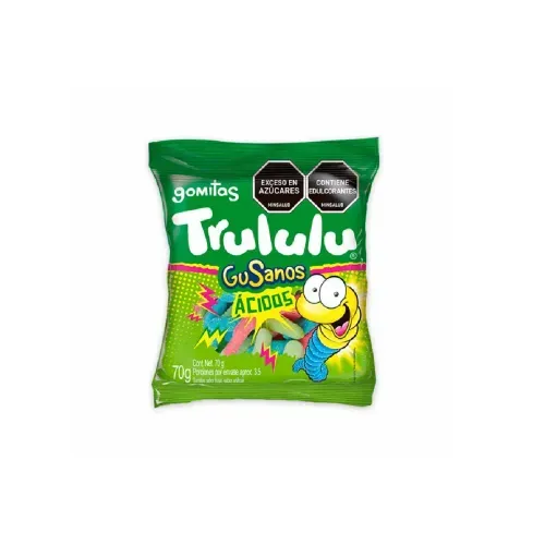 TRULULU GOMITAS GUSANOS ACIDOS  * 70 GRX