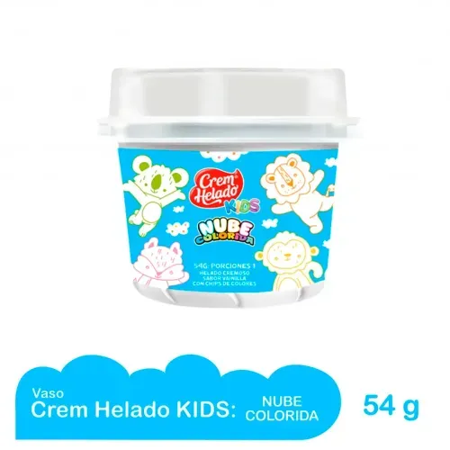 VASO KIDS NUBE COLORIDA * 54 GRX