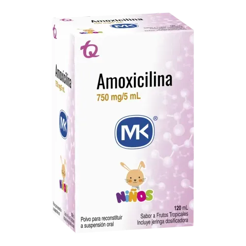 AMOXICILINA 750 MG SUSP * 120 MLX
