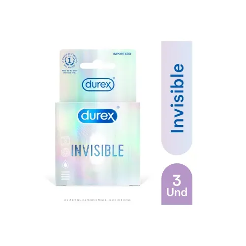 DUREX INVISIBLE * 3 UNDX